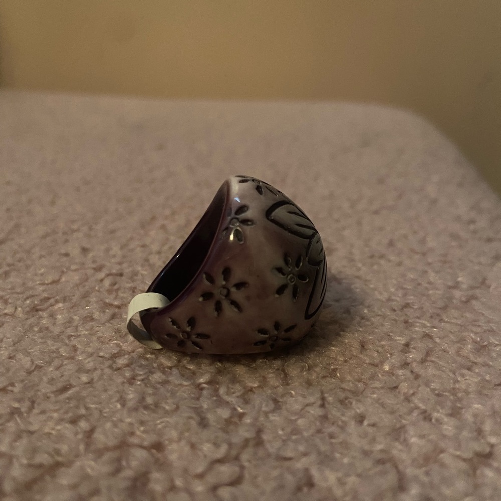 Purple Flower Ring